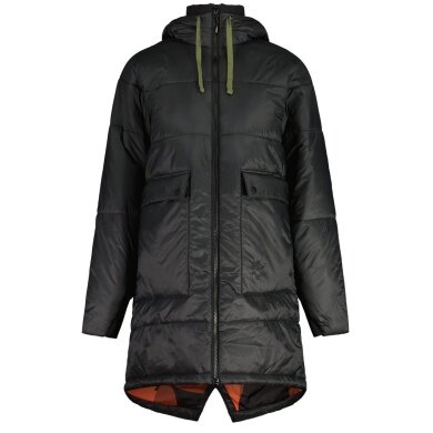 Maloja Wintermantel MarcenaM Urban Puffer Coat (winddicht, Primaloft® Bio Wattierung) schwarz Damen