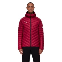 Mammut Winter-Daunenjacke Broad Peak Insulated Hooded (Kapuze, wärmend dank Daunenfüllung) weinrot/schwarz Herren