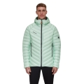 Mammut Winter-Daunenjacke Broad Peak Insulated Hooded (Kapuze, wärmend dank Daunenfüllung) mintgrün/schwarz Herren