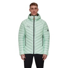 Mammut Winter-Daunenjacke Broad Peak Insulated Hooded (Kapuze, wärmend dank Daunenfüllung) mintgrün/schwarz Herren