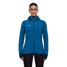 Mammut Fleecejacke Taiss Light ML Hooded (Midlayer, 4-Wege Stretch) deepblau/marineblau Damen