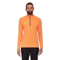 Mammut Fleecepullover Aenergy Half Zip Pull (Midlayer, Polartec Power Grid Fleece) orange/schwarz Herren