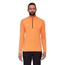 Mammut Fleecepullover Aenergy Half Zip Pull (Midlayer, Polartec Power Grid Fleece) orange/schwarz Herren