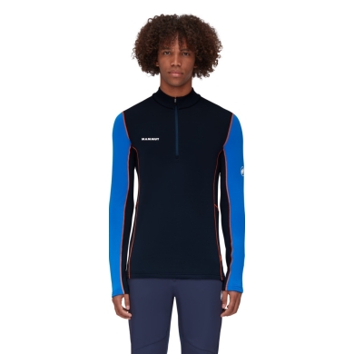 Mammut Fleecepullover Aenergy Half Zip Pull (Midlayer, Polartec Power Grid Fleece) nachtblau/lazuriteblau Herren