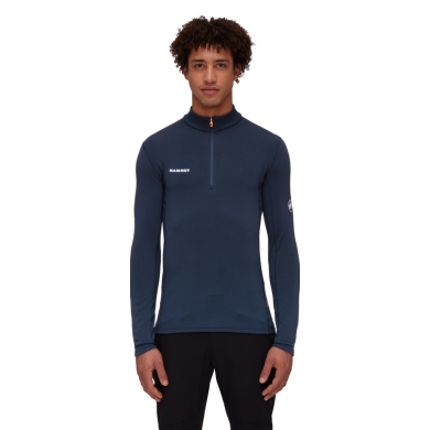 Mammut Fleecepullover Aenergy Half Zip Pull (Midlayer, Polartec Power Grid Fleece) marineblau Herren