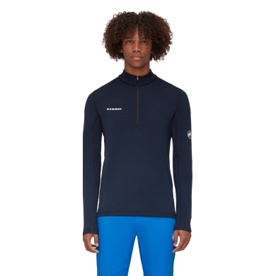 Mammut Fleecepullover Aenergy Half Zip Pull (Midlayer, Polartec Power Grid Fleece) nachtblau Herren