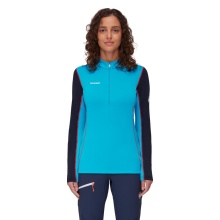 Mammut Fleecepullover Aenergy Half Zip (Midlayer, Polartec Power Grid Fleece) skyblau/nachtblau Damen