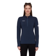 Mammut Fleecepullover Aenergy Half Zip (Midlayer, Polartec Power Grid Fleece) marineblau/schwarz Damen