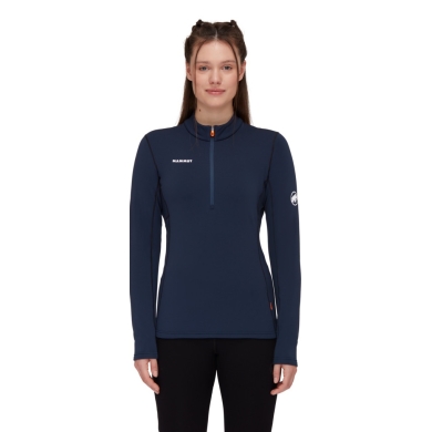 Mammut Fleecepullover Aenergy Half Zip (Midlayer, Polartec Power Grid Fleece) marineblau/schwarz Damen