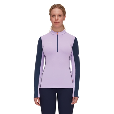 Mammut Fleecepullover Aenergy Half Zip (Midlayer, Polartec Power Grid Fleece) violett/marineblau Damen