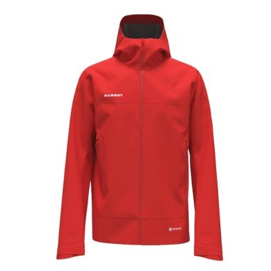 Mammut Hardshell-Wanderjacke Crater Light HS Hooded (wasserdicht, atmungsaktiv) rot Herren