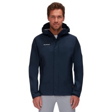 Mammut Hardshell-Wanderjacke Microlayer 2.0 HS Hooded (2.5-Lagen, atmungsaktiv) navyblau Herren