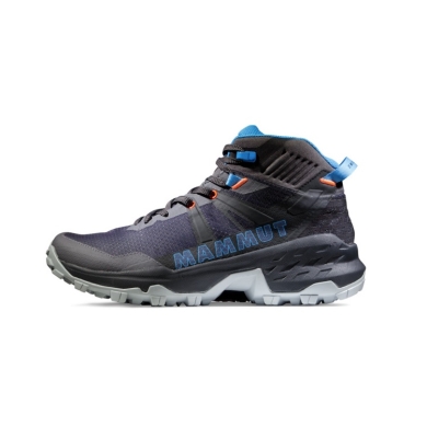 Mammut Trail-Laufschuhe Sertig II Mid GTX (Multifunktion, wasserdicht) titanumgrau/blau Damen