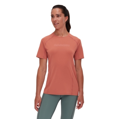 Mammut Wander-Shirt Selun FL Logo (elastisch, schnelltrocknend) ziegelsteinrot Damen