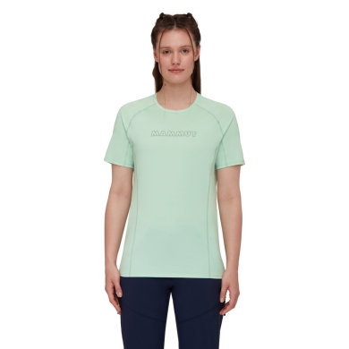 Mammut Wander-Shirt Selun FL Logo (elastisch, schnelltrocknend) mintgrün Damen