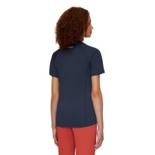 Mammut Wander-Shirt Selun FL Logo (elastisch, schnelltrocknend) marineblau Damen