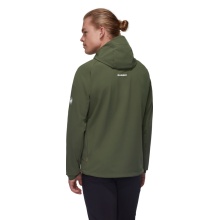 Mammut Ganzjahres-Softshelljacke Ultimate Comfort SO Hooded (winddicht) dunkelgrün Herren