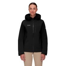 Mammut Wanderjacke Alto Guide Hardshell Hooded (atmungsaktiv, wasserdicht, PFC-frei) schwarz Damen