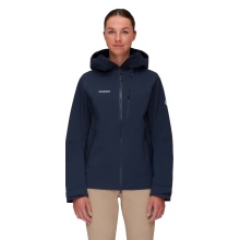 Mammut Wanderjacke Alto Guide Hardshell Hooded (atmungsaktiv, wasserdicht, PFC-frei) marineblau Damen