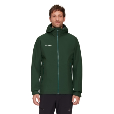 Mammut Wanderjacke Alto Light Hardshell Hooded (leicht, wasserdicht, PFC-frei) dunkelgrün Herren