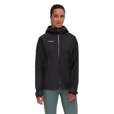 Mammut Wanderjacke Alto Light Hardshell Hooded (leicht, wasserdicht, PFC-frei) schwarz Damen