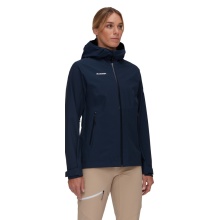 Mammut Wanderjacke Alto Light Hardshell Hooded (leicht, wasserdicht, PFC-frei) marineblau Damen