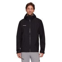 Mammut Wanderjacke Alto Light Hardshell Hooded (leicht, wasserdicht, PFC-frei) schwarz Herren