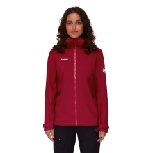 Mammut Regen-/Wanderjacke Convey Tour Hardshell (Gore-Tex 2.5‑Lagen, wasserdicht) rot/schwarz Damen