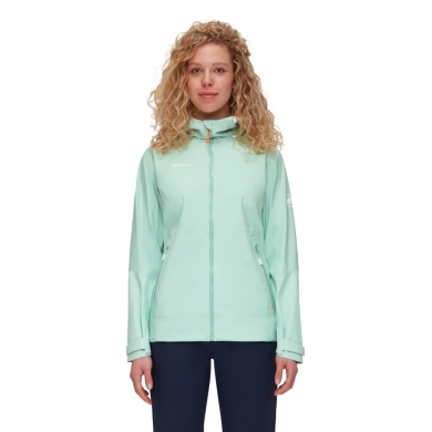 Mammut Regen-/Wanderjacke Convey Tour Hardshell (Gore-Tex 2.5‑Lagen, wasserdicht) mintgrün Damen