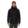 Mammut Ganzjahres-Wanderjacke Crater IV Hardshell Hooded (3-Lagen, wasserdicht, strapazierfähig) schwarz Herren