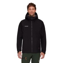 Mammut Ganzjahres-Wanderjacke Crater IV Hardshell Hooded (3-Lagen, wasserdicht, strapazierfähig) schwarz Herren