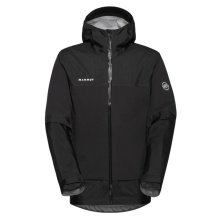 Mammut Hardshell-Wanderjacke Ducan Guide HS Hooded (leicht, wasserdicht, 3-Lagen-Laminat) schwarz Herren