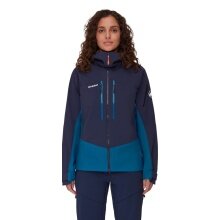 Mammut Wanderjacke Taiss Pro Hooded (Hardshelljacke) deepblau/marineblau Damen