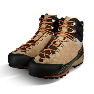 Mammut Wanderschuhe Kento Tour High GTX (Trekking, Spaltleder, wasserdicht) sandbraun/orange Herren