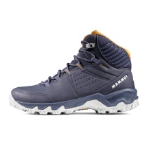 Mammut Wanderschuhe Nova Mid IV GTX (All-Terrain, Nubukleder, wasserdicht) marineblau/braun Damen