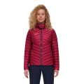 Mammut Winter-Daunenjacke Broad Peak Insulated Hooded (Kapuze, wärmend dank Daunenfüllung) rot/marineblau Damen