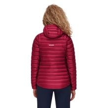 Mammut Winter-Daunenjacke Broad Peak Insulated Hooded (Kapuze, wärmend dank Daunenfüllung) rot/marineblau Damen