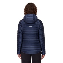 Mammut Winter-Daunenjacke Broad Peak Insulated Hooded (Kapuze, wärmend dank Daunenfüllung) marineblau/schwarz Damen