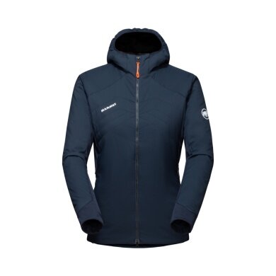 Mammut Isolationsjacke Rime Light IN Flex Hooded (leicht, windabweisend, atmungsaktiv) marineblau Damen