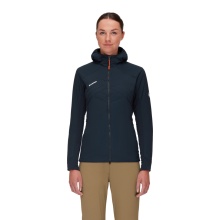 Mammut Isolationsjacke Rime Light IN Flex Hooded (leicht, windabweisend, atmungsaktiv) marineblau Damen