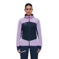 Mammut Isolationsjacke Taiss Insulation Hybrid Hooded (PFC-frei, atmungsaktiv) violett/marineblau Damen