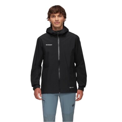 Mammut Hardshell-Wanderjacke Treeline HS Hooded (2-Lagen, wasserdicht, winddicht) schwarz Herren