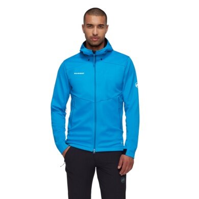 Mammut Ganzjahres-Softshelljacke Ultimate VII SO Hooded (winddicht) glacier blau Herren