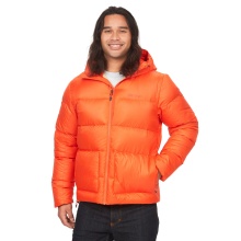 Marmot Winter-Daunenjacke Guides Down Hoody (angenehmer Tragekomfort) orange Herren