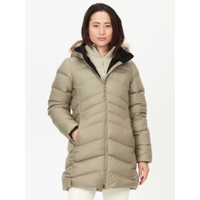 Marmot Winter-Daunenmantel Montreal Coat (Fleece-Fütter, robust, wasserabweisend) vetivergrau Damen