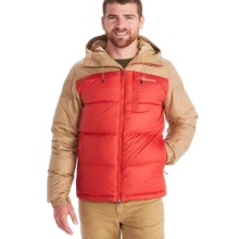 Marmot Winterjacke Guides Down Hoody beige/rot Herren