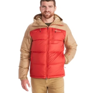 Marmot Winterjacke Guides Down Hoody beige/rot Herren