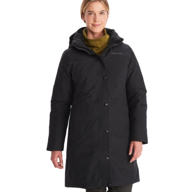 Marmot Wintermantel Chelsea Coat (leicht, atmungsaktiv, wasserdicht) schwarz Damen