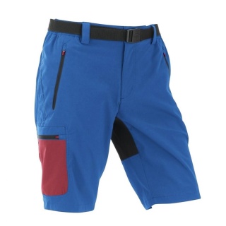 Maul Wander-Trekkinghose kurz Doldenhorn II brilliantblau/rot Herren