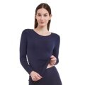 Medima Unterwäsche Langarmshirt (Angora und Wolle) blau Damen (Gr. S-L)